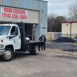 Wright's Paving asphalt job.