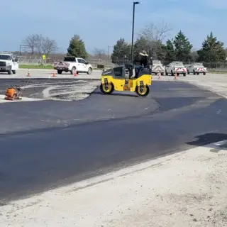 Wright's Paving asphalt job.