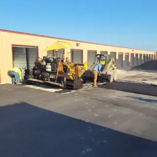 Local storage facility where Wright's Paving did the parking area.